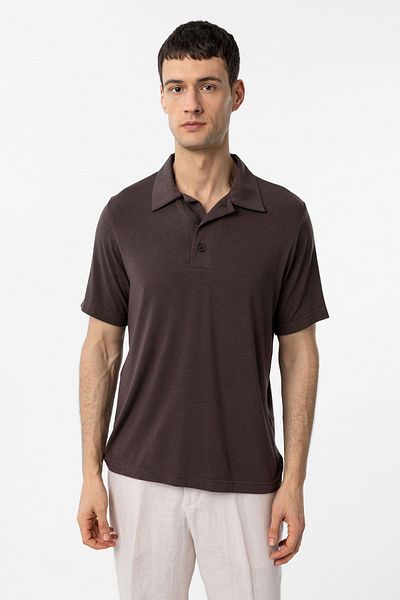 Antioch Brown Regular Fit Polo Neck Men's T-Shirt