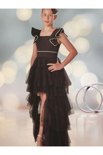 Erkut Girl's Evening Dress Black