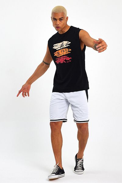 Superlife Superlife Men's Crew Neck Regular Fit Printed T-Shirt Spr23At341