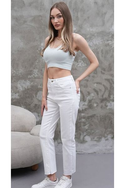 Rich Star Pipe Leg Jeans with Cut Legs