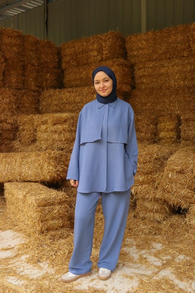 ilmek 25999 Жіночий комплект з плащами та бавовняними штанами