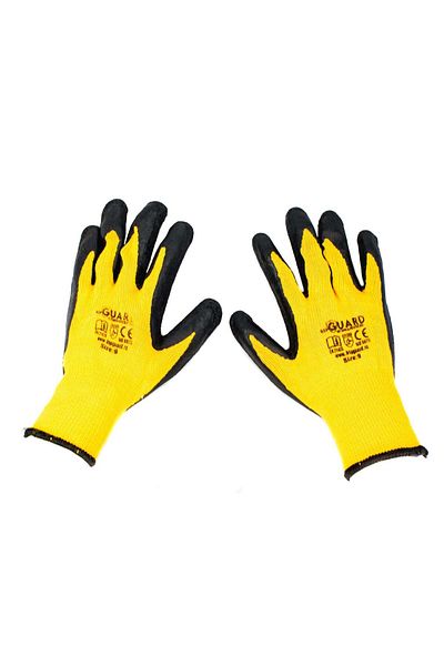 BSP Guard Set 12 Work gloves, model Intens, Yellow, size 10
