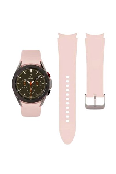 REDz Accessories Silicone Strap For Samsung Galaxy Watch 4 / 4 Classic / 5 / 5 Pro / 6 / 6 Classic, Width 20 Mm, Pink