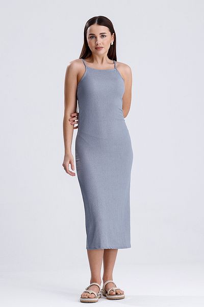 MD trend Women's Slit Strap Long Dress