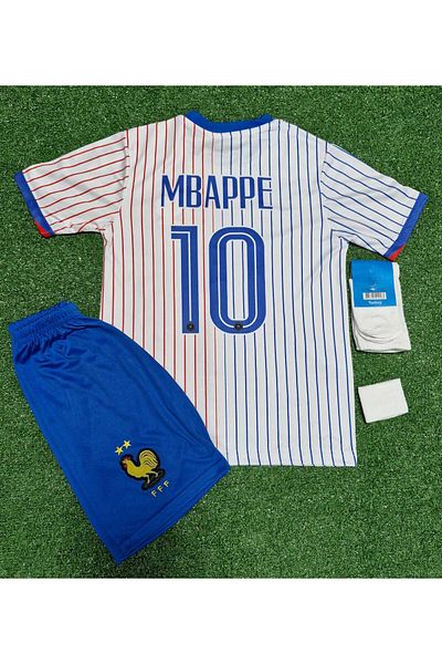 DAYIBALI DÜKKAN Dayibali France Euro 2024 National Team Mbappe Home Kids Jersey