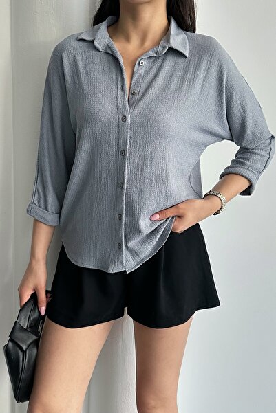 MD trend Kadın Kol Katlı Raşel Gömlek