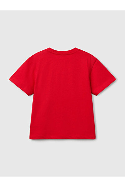 Benetton Boy's Figured Tshirt 1-6 Years Red