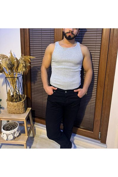 khalif Men's Camisole Fabric Twill Undershirt