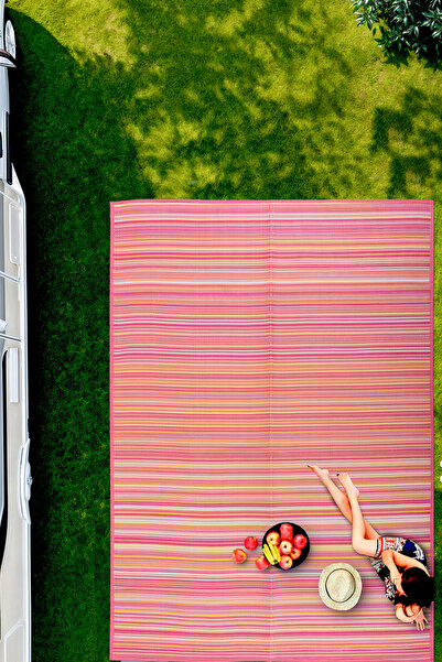 MELARİS HALI Plaj Karavan Halısı Hasır Kilim Katlanabilir Halı Balkon Teras B...