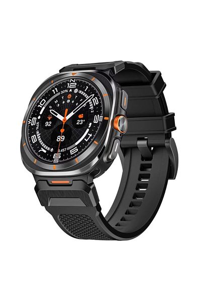 REDz Accessories Special Forces Strap, Sport, for Samsung Galaxy Watch Ultra 47mm, Military Design, Silicone, Black