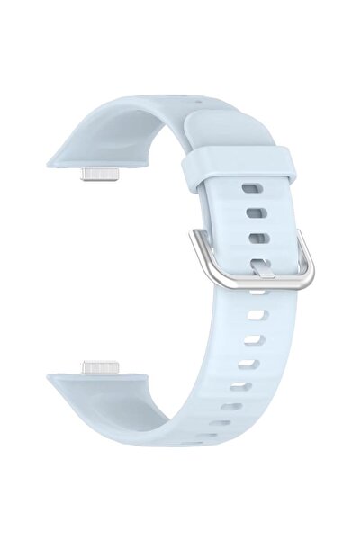 REDz Accessories Curea sport din silicon, compatibilă cu Huawei Watch Fit 3, subțire, reglabilă, albastru deschis