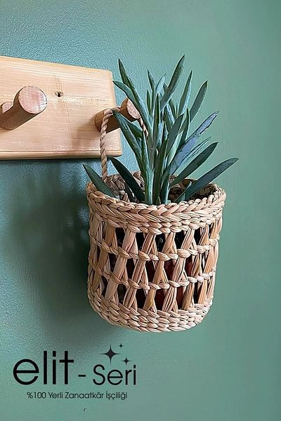 MİEN |   Elite Series |   1. Class Handmade 10X10 Natural Wicker Basket |   100% Domestic Artisanal Production – Multi-Purpose