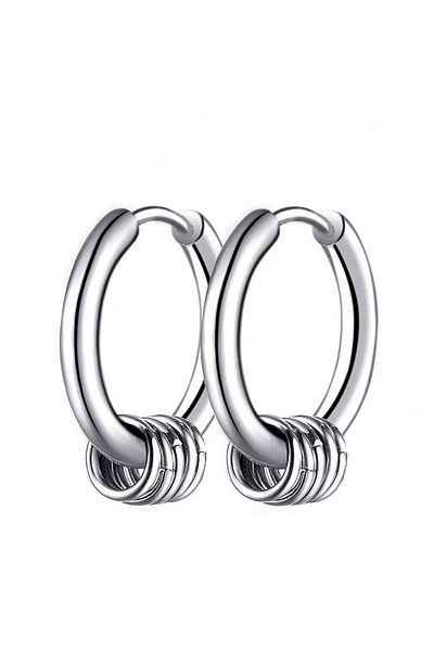 SIC MODA Earrings 5 ​​Stainless Steel Circles SIC MODA 3881A