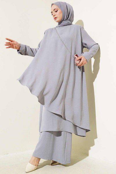 modasindoma women's hijab long double suit