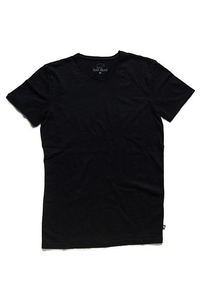 Bad Bear Μπλουζάκι με λαιμόκοψη Black Basic ανδρικό μπλουζάκι