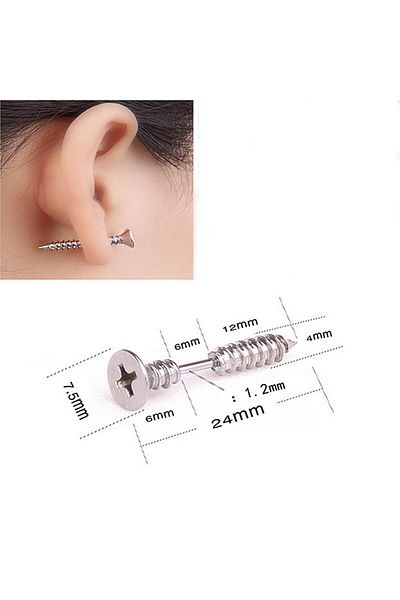 SIC MODA Cercei Surub Inox SIC MODA 3882A