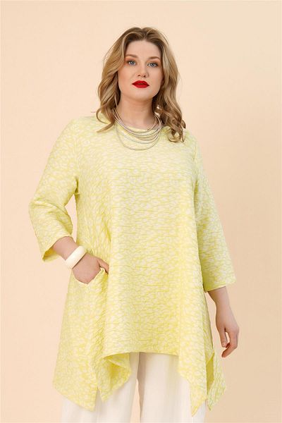 Zedd+ Plus 25138 Tunic Lemon