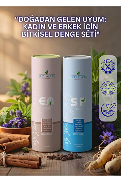 İtimat Bitkisel 1995 Eşli Set E.m. Hayıtlı Ekstrakt Karışımı 250 Ml. & S.p. Ginsengli Ekstrakt Karışımı 250 Ml.
