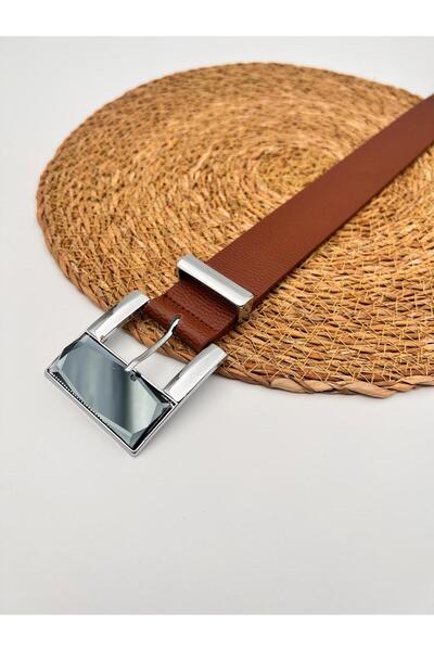 Descoin Cureaua de dama cu catarama cu oglinda, curea pentru pantaloni, curea...