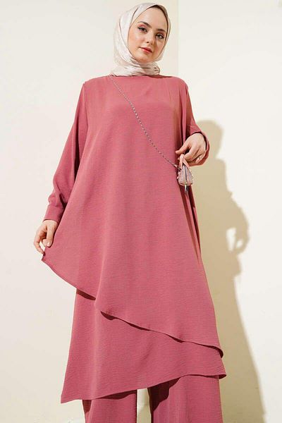 YILMAZBARMAZ costum lung dublu hijab pentru femei