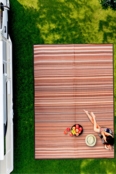 MELARİS HALI Plaj Karavan Halısı Hasır Kilim Katlanabilir Halı Balkon Teras Bahçe Kamp Piknik Halısı