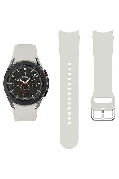 REDz Accessories Curea sport din silicon, compatibilă cu ceasul Samsung Galaxy, lățime 20 mm, gri