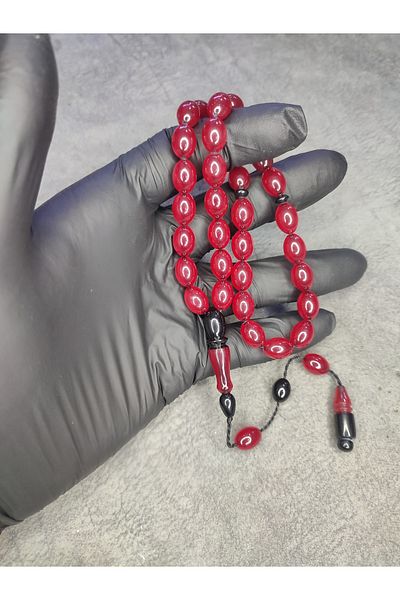 Mos Tespih Systemed Master Work High End Squeezed Amber Prayer Beads
