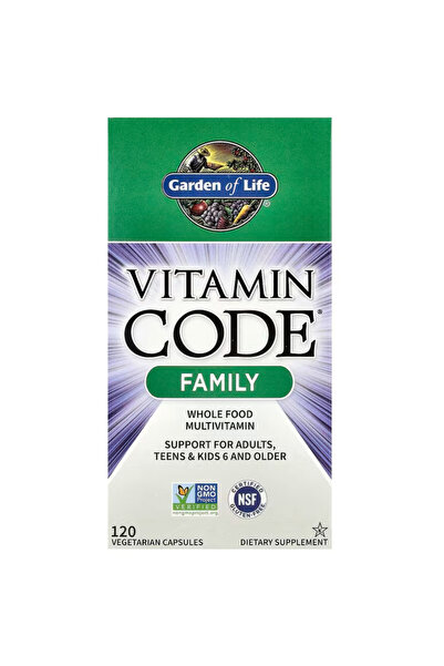 GARDEN OF LIFE Multivitamin for Women, Men & Kids Age 6 and up, Vitamin Code ...