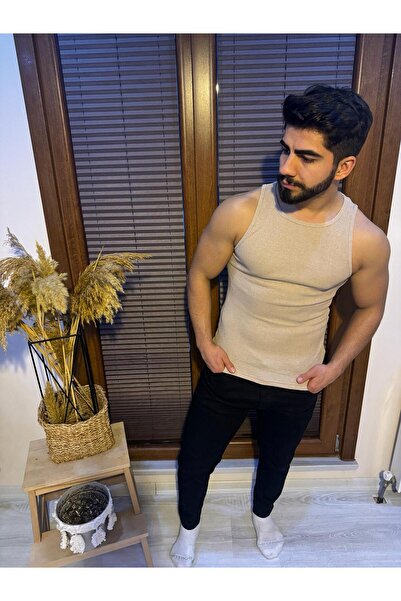 khalif Men's Camisole Fabric Twill Undershirt