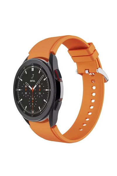 REDz Accessories Silicone Strap For Samsung Galaxy Watch 4/5/5 Pro/6, Width 20 Mm, Orange
