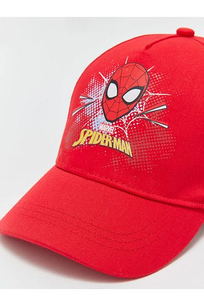 LC Waikiki Lcw Accessories Red Spider-Man Printed Boy's Cap Hat