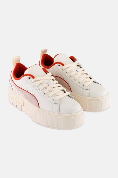 Puma Women Mayze Forward History Lace Up Outdoor Shoes, Off White