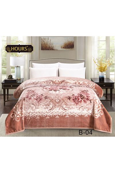 HOURS Horse blanket for two people, duvet cover, made of durable and soft, patterned fabric, 6 kg