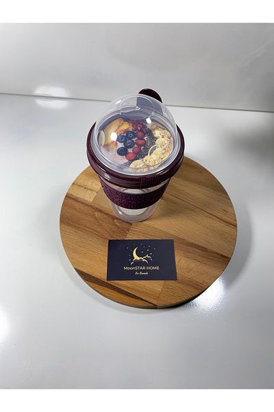 Madame Coco Pansy Snack Container with Spoon 600 ml