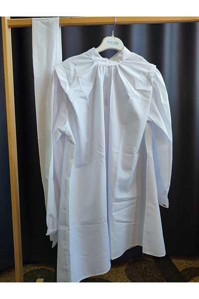 ASUDE TESETTÜR Belted Tunic with Shoulder Detail