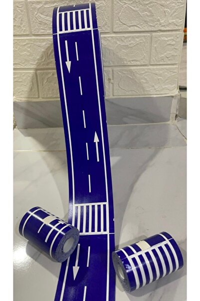 AYSAN ETİKET OtoBant Oto Yol Etiketi Oyun Bantı Lacivert Renk 7cm X 10metre