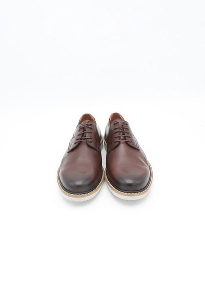 ENDİCAN 332 11523 Men's Genuine Leather Eva Classic Shoes Brown