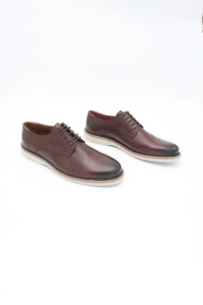 ENDİCAN 332 11523 Men's Genuine Leather Eva Classic Shoes Brown