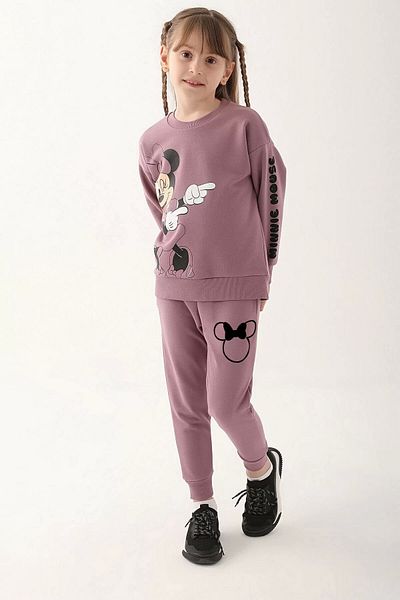 Disney Girl waiter tracksuit - dark lilac