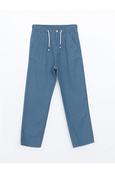LC Waikiki Boys Linen Blended Trousers with Elastic Waistband (S5)
