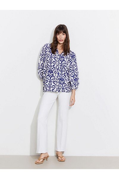 LC Waikiki Women's Blouse with Collar Pattern (S5)