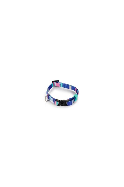 Beeztees Dog Neck Collar, Colorful Rubber Lines, 20-30cm, 10mm