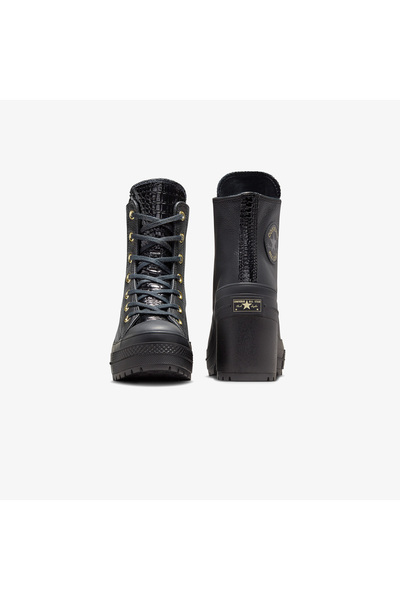 Converse Chuck 70 De Luxe Heel Unisex Kahverengi Deri Platform Sneaker