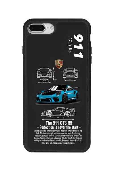 BGAKSESUAR iPhone 8 Plus Compatible Matte Black Case – Soft Silicone, Protect...