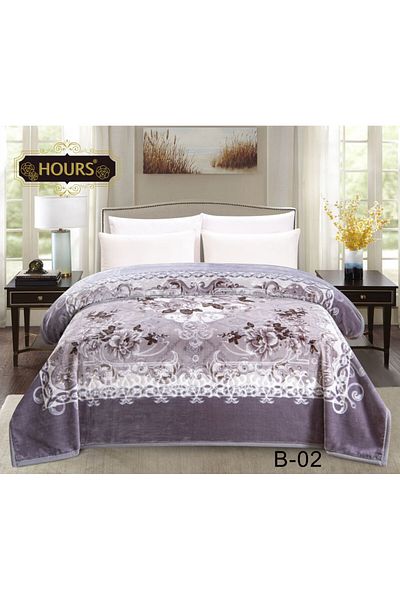 HOURS Horse blanket for two people, duvet cover, made of durable and soft, patterned fabric, 6 kg