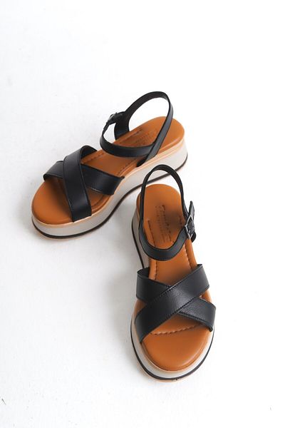 Tamdabu Ayakkabı Genuine Leather Wedding Heel Women Sandals Tmd2025800