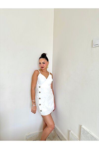 Gamze Ege Fashion Beyaz elbise