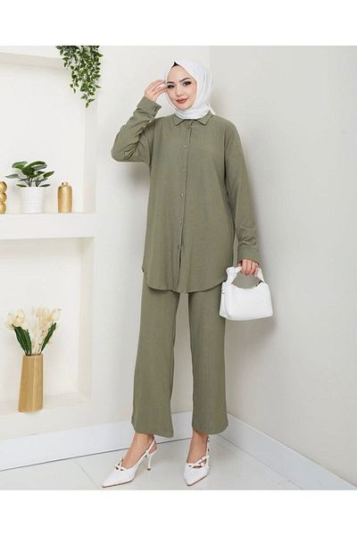 YILMAZBARMAZ Women's Wrapped Double Set