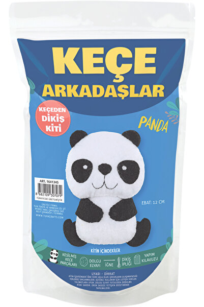 TUVA مجموعة خياطة لعبة اللباد من اللباد باندا