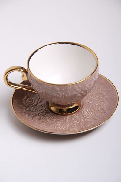 Generic Turkish coffee cup and saucer